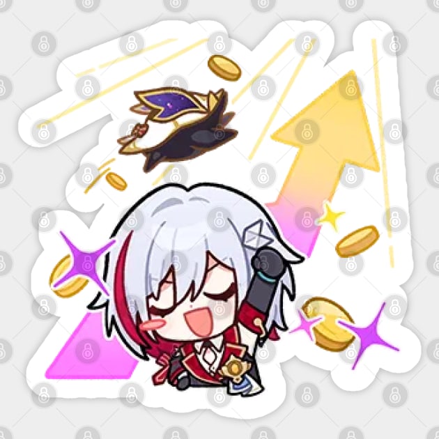 Honkai Star Rail Chibi Topaz Sticker by HoyoStan